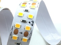 Striscia LED 240 LED/m Doppia Fila DC24V SMD2835 Bianco Singolo 15mm per Esterni Interni Ufficio Negozio Centro Commerciale Hotel
