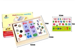 Montessori numero in legno gioco di matematica bastoni Puzzle calcolare gioco apprendimento conteggio regalo per bambini aiuti didattici giocattoli in legno per bambini - Product Image 4