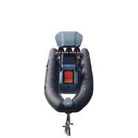 Bateau pneumatique semi-rigide en aluminium de 19 pieds (580 cm) à coque en V profond, soudé en aluminium, avec certification CE PVC Hypalon
