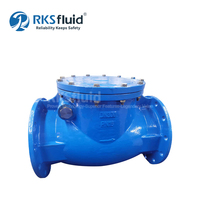 Clapet anti-retour à bascule en fonte ductile à bride BS5153 PN16 pour systèmes d'alimentation en eau avec contrepoids et levier, fabriqué en Chine
