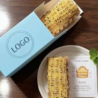 Boîte à pâtisserie rose personnalisée en carton ondulé pour emballage de gâteaux, beignets et biscuits en gros