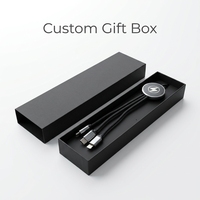 Câble de charge USB 3.2 Type-C en nylon tressé avec rétroéclairage LED, charge rapide, écologique, 12 mois, logo personnalisé, scanner multifonction