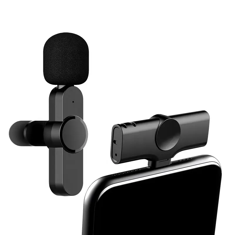 Drahtloses Lavalier-Mikrofon für iPhone Perfektes kompaktes Lav-Mikrofon für Smartphones Ideal für Vlogging-Filmlehrer und mehr