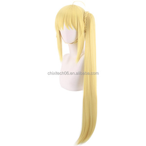 Perruque de cosplay Lonely Rock Iji Hongxia, perruque anime jaune vif avec queue de cheval - Product Image 4