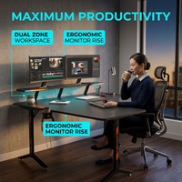 Bureau de jeu et d'apprentissage AOR de type L, style maison, pour cybercafé et esports, design moderne, matériau E0, vente en gros usine