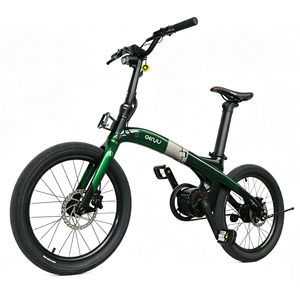 Bicicleta Plegable de 20 Pulgadas con Cuadro de Fibra de Carbono, Frenos de Disco, 7 Velocidades, Bicicleta Urbana Portátil para Adultos - Product Image 1