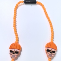 Collier citrouille LED d'Halloween en gros avec 3 modes d'éclairage - Un accessoire de fête effrayant parfait pour les décorations de carnaval