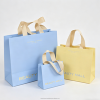 Tas Kertas Belanja Hadiah Ritel Pakaian Mewah Promosi Desain Logo Merek Cetak Kustom Grosir