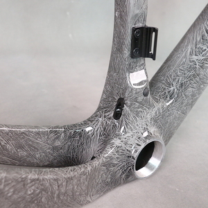 Ice Crack Paint GR048 Fibra de carbono T1000 T4 700X50C Frameset Cable oculto completo Freno de disco Gravel Bike Road Bicycle Part Carbon - Product Image 4