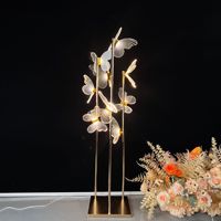 Nouvelles Lumières LED Lumineuses en Acrylique en Forme de Papillons pour Allées, Éclairage de Scène pour Mariages et Événements