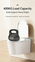 Toilette intelligente de luxe avec ouverture de siège automatique par détection radar et fonctions de bidet chauffant pour sanitaires modernes