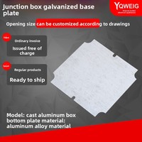 Base de montage en aluminium moulé étanche, traitement de surface galvanisé, niveau de protection : Aucun, modèle plinthe, fabriqué en Chine continentale