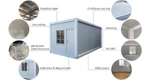 Trung Quốc Nhà Máy Giá Khung Thép Modular Sandwich Panel Hai Tầng Container Trang Web Xây Dựng Prefab Nhà Cho Công Nhân Quý - Product Image 6