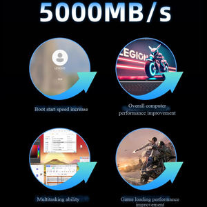 5000 mt/s Hochgeschwindigkeits-Lenovo X800 40E M.2 2280 PCIe 4.0 NVMe SSD 512GB 1TB 2TB für Laptop Desktop Internes Solid State Drive - Product Image 4