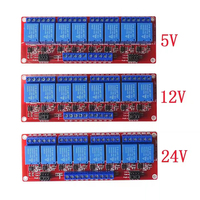 Module de relais 8 canaux 12V CC avec optocoupleur / Déclenchement de niveau haut et bas pour Raspberry Pi