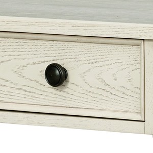 Large Nightstand Antique Cream With <b>Drawer</b> And Shelf For Bedroom Storage - Product Image 2