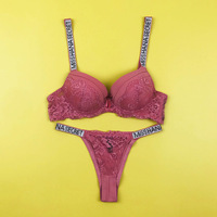 TJS178Ensemble de soutien-gorge et de culotte sexy en dentelle pour femmes