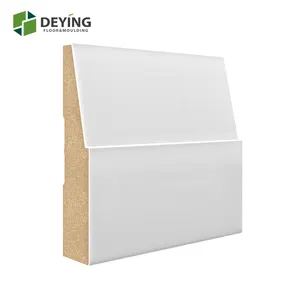 Wood Skirting Design White Primed MDF / Wood Trim Base Moldings / Skirting