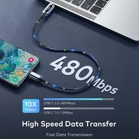 Baseus-Câble USB C PD 100W, pour iPhone 15 Pro Max, charge rapide, type C, pour Xiaomi Samsung, câble de données pour MacBook