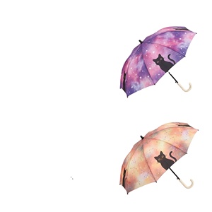 Nouvel Arrivage Parapluie Manuel Enfant Imprimé Motif Chat Entièrement Imprimé Anti-Vent en Pongee de Qualité Supérieure – Cadeaux Promotionnels - Product Image 1