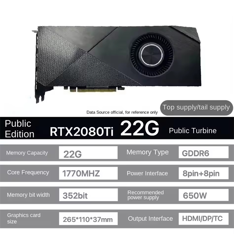 RTX 2080Ti 22GB AI画面生成用　週末セール RTX 2080Ti 22GB AI画面生成用 週末セール