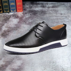 Zapatos Casuales de Primavera, Verano, Otoño e Invierno 2026, Talla Grande, con Cordones, Mocasines, Parte Superior de PU, Suela de Goma, Diseño Sólido, a la Moda - Product Image 5