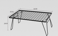 Table pliante multifonctionnelle légère et moderne en fer, avec rangement empilable, pour repas en extérieur et mobilier de jardin