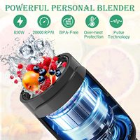 800W Citruspers Blender Zelfreinigende Droge Molenkan voor Noten Malen Fruit Smoothies Persoonlijke Blender Huishoudelijk Gebruik OEM/ODM