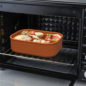 Multi-functional Rectangular Sandwich Snack <b>Container</b> Snack Storage <b>Box</b> Food Grade Silicone Lunch <b>Box</b> Bento <b>Box</b> with Lid - Product Image 4