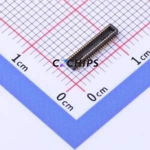 DF40C-44DP-0.4V(51) Board-to-Board & Backplane Connector SMD,P=0.4mm Connector 0.4mm Vertical Mount 2 300mA - Product Image 1