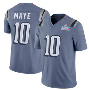 2026 Super Final New England 10 Derek Maye Genähte Trikots Spieler-Spieltrikot American Football Trikot American Football Uniform - Product Image 4