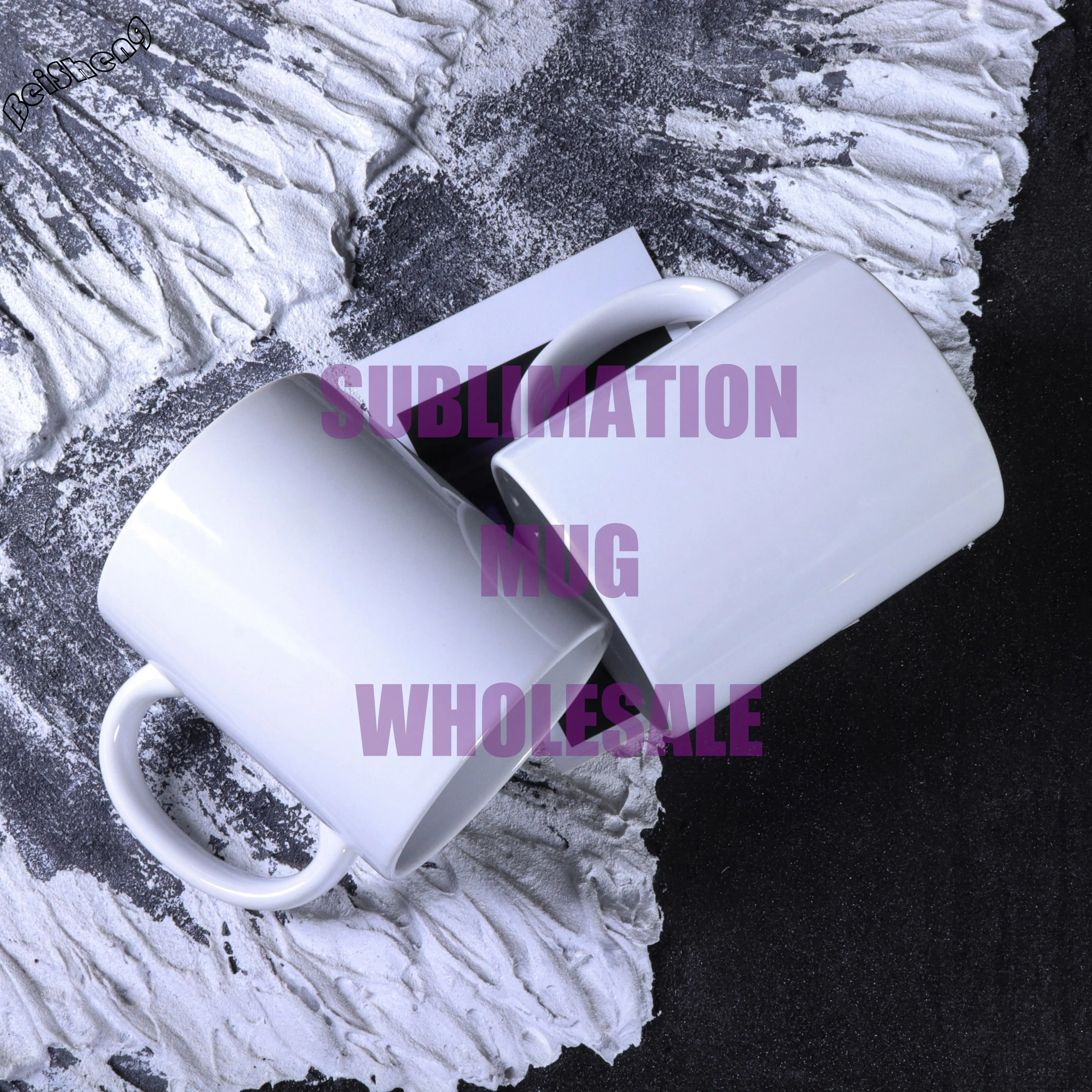 Nieuwe Producten Witte Sublimatie Koffie Reizen Mok Custom Logo 11Oz Witte Keramische Koffiemok 350Ml Ijsvriendelijke Sublimatie Mok