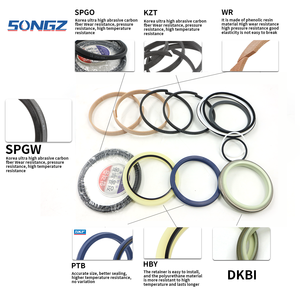 Venda quente PC400-7/8 Bucket Boom Arm <span class=keywords><strong>Cylinder</strong></span> <span class=keywords><strong>Seal</strong></span> <span class=keywords><strong>Kits</strong></span> para <span class=keywords><strong>KOMATSU</strong></span> para SKF - Product Image 4