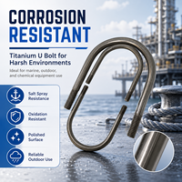Boulon en U en alliage de titane haute résistance, résistant à la corrosion, dimensions personnalisées pour fixations marines et automobiles