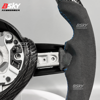 Pour BMW M2 M3 M4 M5 M6 X5M F30 F10 F20 F35 F22 F18 F07 F01 F15 F85 E90 E92 E46 Style Sport Volant En Fiber De Carbone