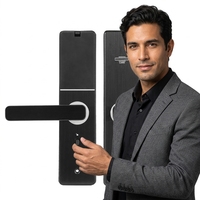 Cerradura de Hotel, Software de Gestión Hotelera Gratuito, Sistema de Cerradura Electrónica Inteligente para Habitaciones de Hotel y Apartamentos, Cerradura de Puerta de Hierro Fundido
