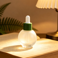 Kobaltblaue Glasflasche mit Pipette, Individuelle Farbe, 20ml 30ml 50ml für Ätherische Öle, Serum, Schönheitsöl
