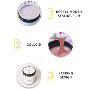 HS Gel Costruttore UV Spesso per Ricostruzione Unghie Camouflage 1kg 5kg Marchio Privato Personalizzato - Product Image 4