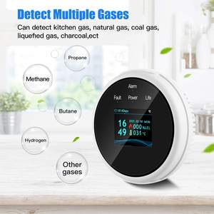 Sensor de Fugas de Gas WiFi Tuya Smart Life con Pantalla LED, Detector de Gas LPG Inteligente para el Hogar, Alarma de Temperatura, Certificado CE - Product Image 5