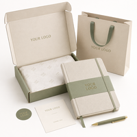 Kit de papeterie personnalisé, carnet de notes personnalisé, autocollant, carte de remerciement, enveloppe, tout en un, cadeau de bienvenue d'entreprise