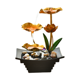<span class=keywords><strong>Stagno</strong></span> di loto in ferro battuto moderno di lusso da tavolo fontana levigata morbido soggiorno ufficio casa bella circolazione al chiaro di luna - Product Image 5
