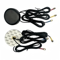 Antenne combinée 3-en-1 28dBi 4G Wi-Fi GPS GSM/LTE/2.4G extérieure étanche en boîtier rond avec câble RG174 mâle