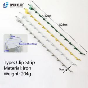 YIWANG - Tiras Metálicas con Clips para Exhibición en Tiendas y Comercios, con 12 Ganchos - Product Image 3