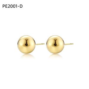 Amy Amy 12Mm Ball <b>Stud</b> Earrings <b>Silver</b> Plated For Women Fashion Jewelry Classic Style Gift - Product Image 2