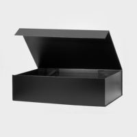 Boîte magnétique noire surdimensionnée personnalisée XXXL avec ruban pour robe