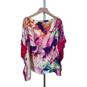 Écharpe en satin de polyester PROMISTAR, longue, rayée, imprimée, pour l'été, voyage, châle de protection solaire haut de gamme, à la mode, vente en gros pour femmes - Product Image 5