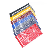 Bandeau de sport personnalisé en coton 100% avec imprimé paisley double face, foulard de fête, bandeau pour homme