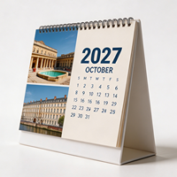 Calendario de Escritorio Personalizado Impreso al por Mayor, Calendario Mensual y Anual, Planificador de Pared, Regalo Promocional Empresarial