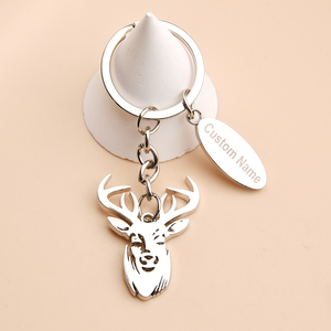Tùy chỉnh thực hiện đúc hình dạng Hươu động vật kim loại móc khóa cho Quà tặng khuyến mãi - Product Image 5