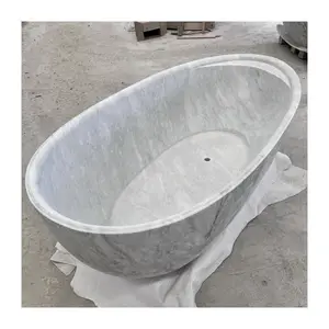 Ванна из натурального мрамора, белая, ручная работа, желающая отдельно стоящая Ванна, размер для 1850*955*550 мм